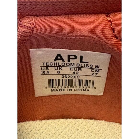 NEW NWT Athletic Propulsion Labs (APL) Techloom Women’s Size 10.5 Peach Cream Ce - Picture 3 of 9